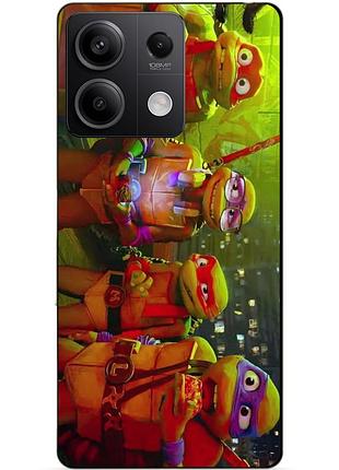 Чехол силиконовый бампер для xiaomi redmi note 13 5g черепашки ниндзя