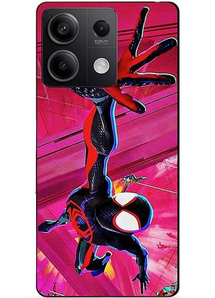 Чехол силиконовый бампер для xiaomi redmi note 13 5g с рисунком spider man человек паук майлз моралес