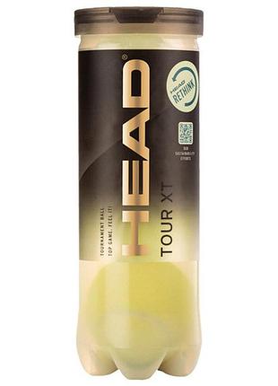М'ячі для тенісу head tour xt 3 ball
