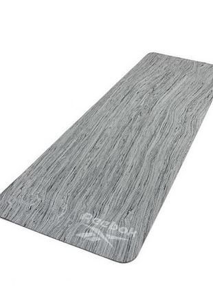 Килимок для йоги reebok camo yoga mat 176х61х0,5 см сірий