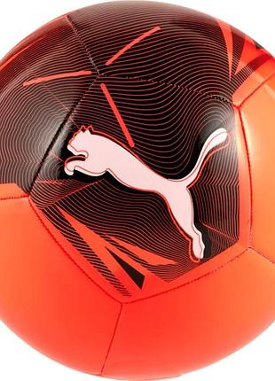 Мяч футбольный puma big cat ball красный, черный уни 4