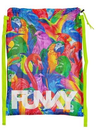 Сумка сітка funky bright birds 65x49 cм різнокольорова