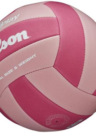 М'яч волейбольний wilson super soft play pink