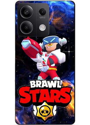 Чехол силиконовый бампер для xiaomi redmi note 13 5g с героем космический бравл булл