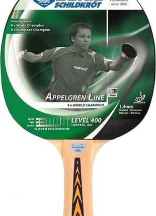Ракетка для пінг-понгу donic appelgren level 400 new