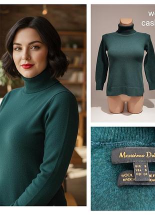 Massimo dutti, базовий вовняний (вовна + кашемір) жіночий гольф