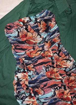 Платье бандо с драпировкой 3