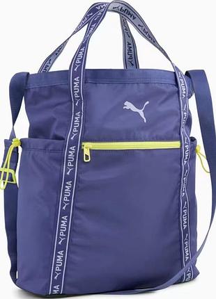 Сумка puma at ess tote 24l синій жін 30 x 15 x 25 см