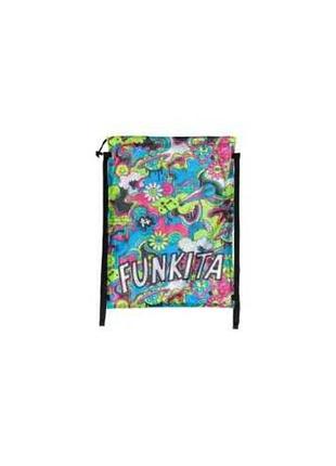 Сумка сітка funkita smash mouth 65x49 cм різнокольорова