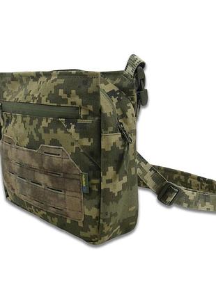 Смарт-сумка через плече tactic city bag піксель