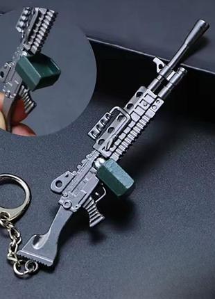 Брелок у вигляді кулемета m249 — металевий армійський сувенір