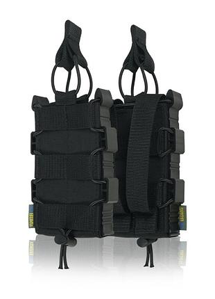 Жесткий усиленный тактический подсумок kiborg gu single mag pouch black (40500)