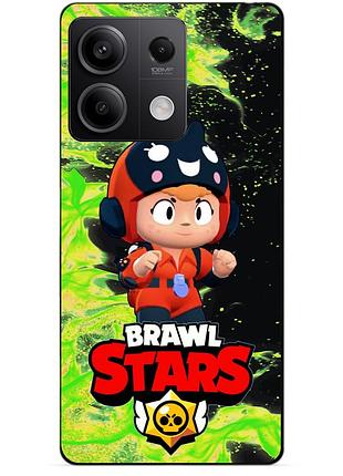 Чехол силиконовый бампер для xiaomi redmi note 13 5g с героем бравл беа