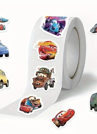Рулон наклеек "тачки / cars"