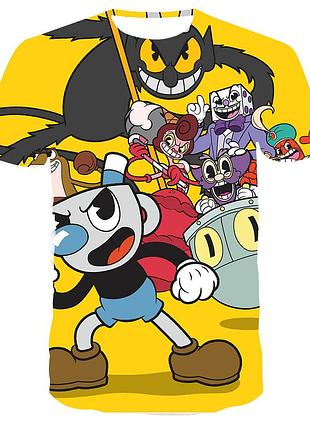 Футболка дитяча з героями cuphead, 122-128 см
