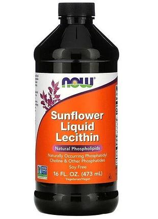 Now foods liquid lecithin рідкий лецитин 473 мл