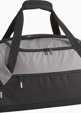 Сумка puma teamgoal teambag m 55l сірий, чорний уні 29 x 65 x 32 см