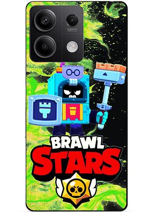 Чехол силиконовый бампер для xiaomi redmi note 13 5g с героем бравл эш