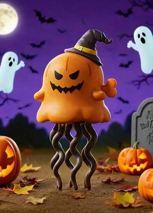 Танцювальна заводна іграшка примара funny halloween з щупальцями жовтогарячий