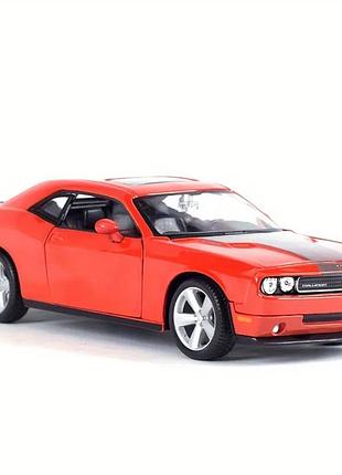 Коллекционная модель автомобиля dodge srt 1:24 оранжевый