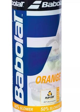 М'ячі для тенісу babolat orange paper pack 3 ball