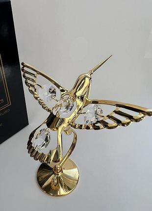 Фигурка с камнями swarovski колибри 11 см 160851
