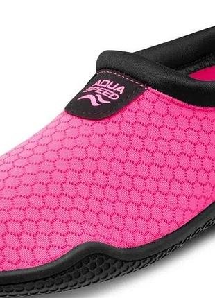 Аквашузы aqua speed aqua shoe 30 обуви для пляжа, моря 38 (24,5 см) розовый (688-03-38)