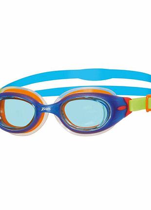 Окуляри для плавання дитячі zoggs little sonic air 0-6 років блакитно-зелені лінзи блакитні
