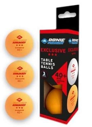 Мячи donic exclusive advantgarde 3* 40+ 3шт