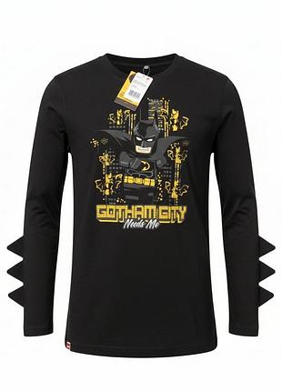 Черный лонгслив lego бэтмен для парня 134-140 см (9-10y)