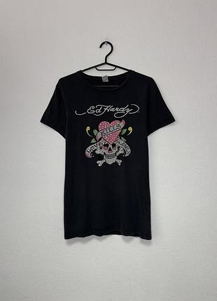Ed hardy "love kills slowly" t-shirt original жіноча футболка ед харді