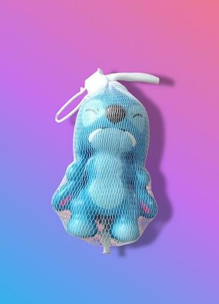Антистресс игрушка squishy в сетке, мягкая сжимаемая игрушка, голубой персонаж 4
