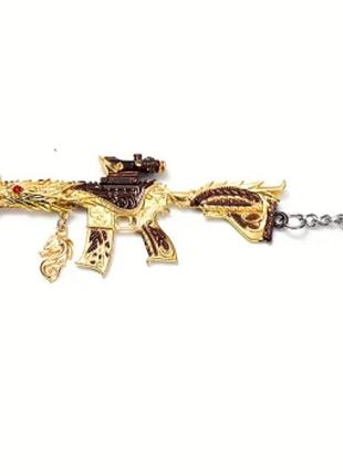 Брелок автомат ak dragon, металлический