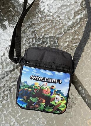 Сумка через плечо молодежная для детей и подростков minecraft