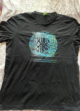 Футболка чоловіча boss (hugo boss) — black & neon edition 3xl