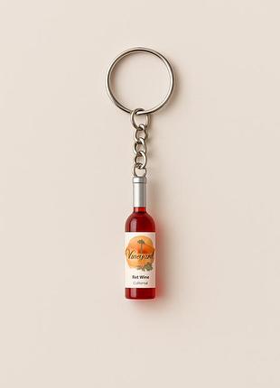 Брелок в виде бутылки вина "red vintner" 2002 11