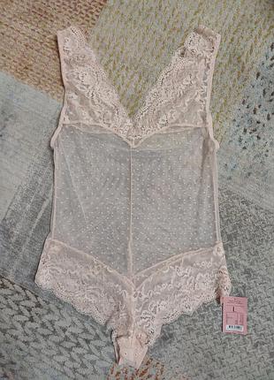 Невероятный нежный кружевесный боди hunkemoller