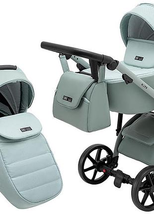 Коляска 2 в 1 adamex nola natura 8 mint