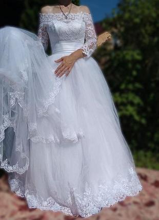 Новое свадебное платье + фата в подарок