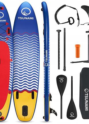 Надувная sup доска tsunami 350 см с веслом wave t04 (p-5907739314239)