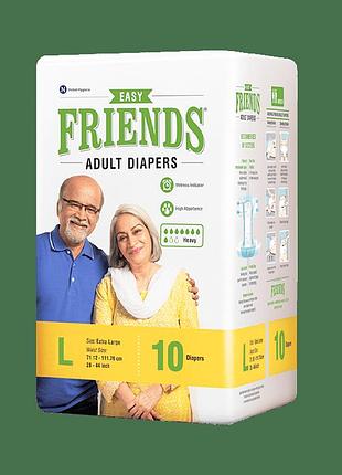 Підгузники для дорослих friends easy, розмір l, 10 шт.