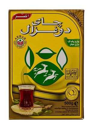 Чай чорний akbar з кардамоном e do ghazal tea cardamom aroma, 500 г