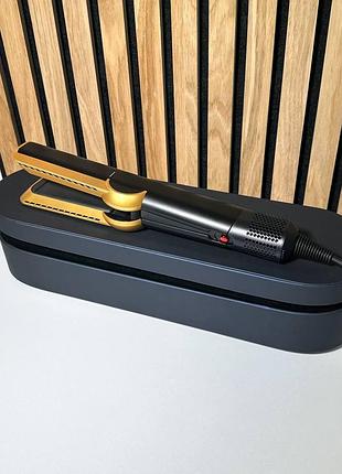 Премиум выпрамитель airstrait ht-01 с кейсом onyx black/gold | черный утюжок