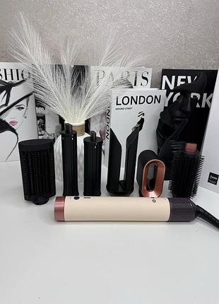 Стайлер airwrap co-anda 2x hs09 ceramic pink/rose gold | розовый