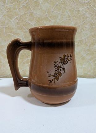 Кухоль майоліка вінтажний ,0.850 л