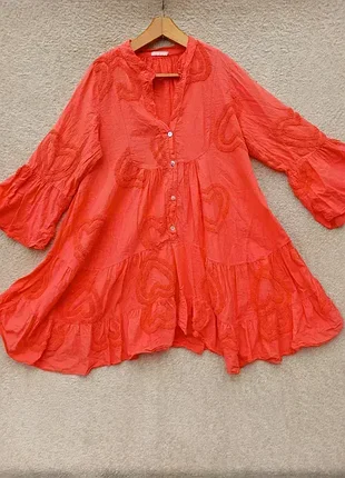 Ярусне оригінальне плаття,р46🧡🧡🧡