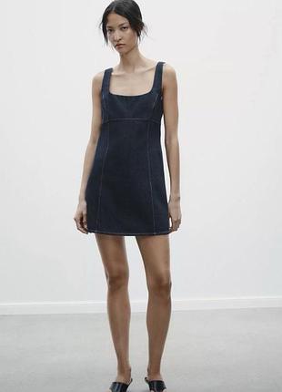 Красива джинсова сукня-сарафан від іспанського бренду zara. з лімітованої колекції.