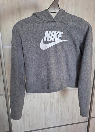 Укороченное женское худи nike демисезон хлопок