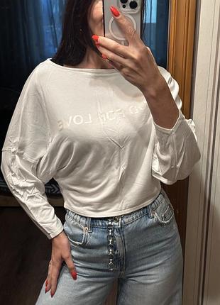 Трикотажная кофта свитшот лонгслив zara