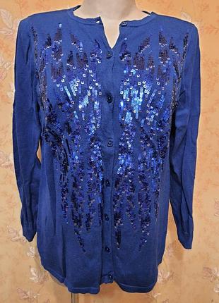 Кофта на гудзиках з паєтками